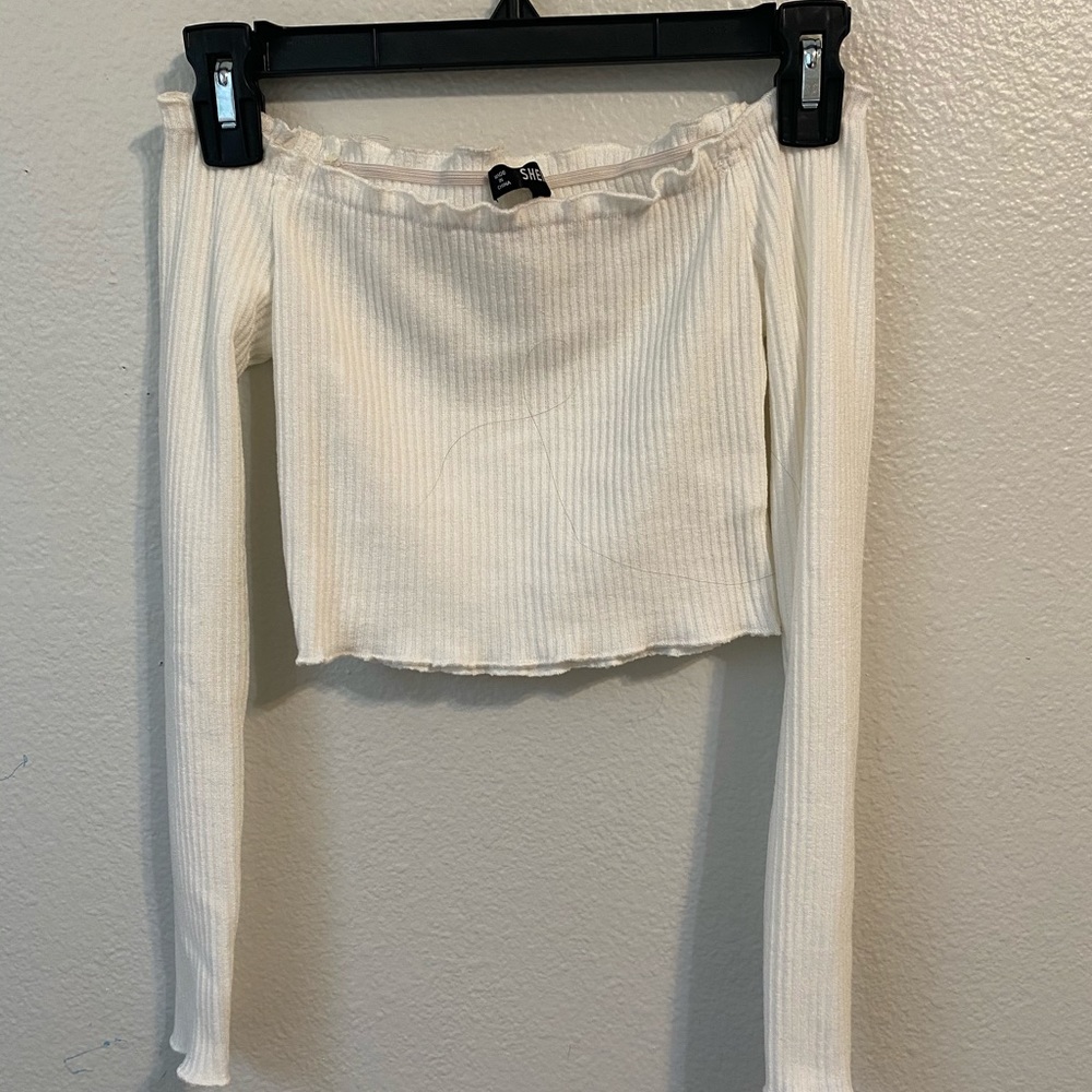White off the shoulder top
